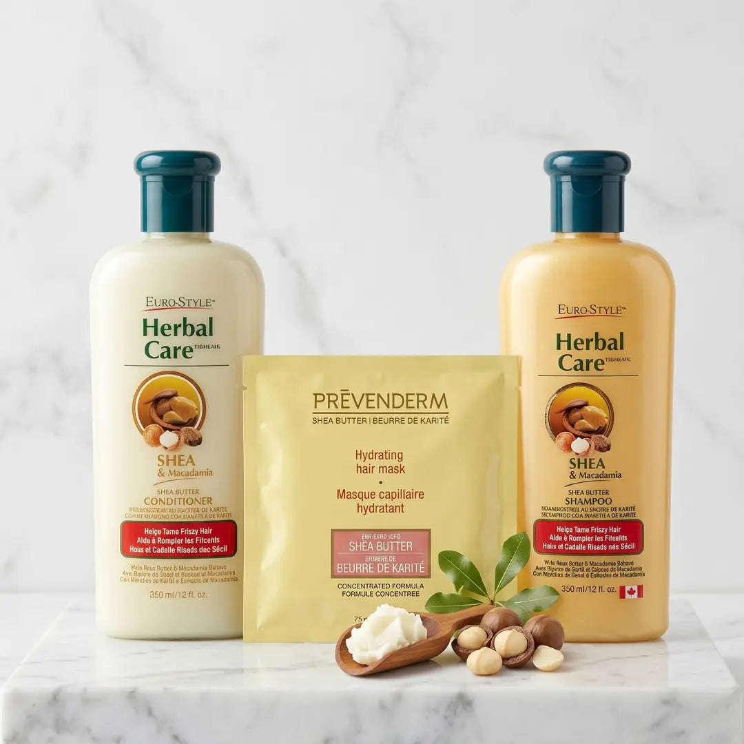 Herbal Care – Pack Anti-Frisottis Shampooing, Après Shampoing & Masque 2x350ml