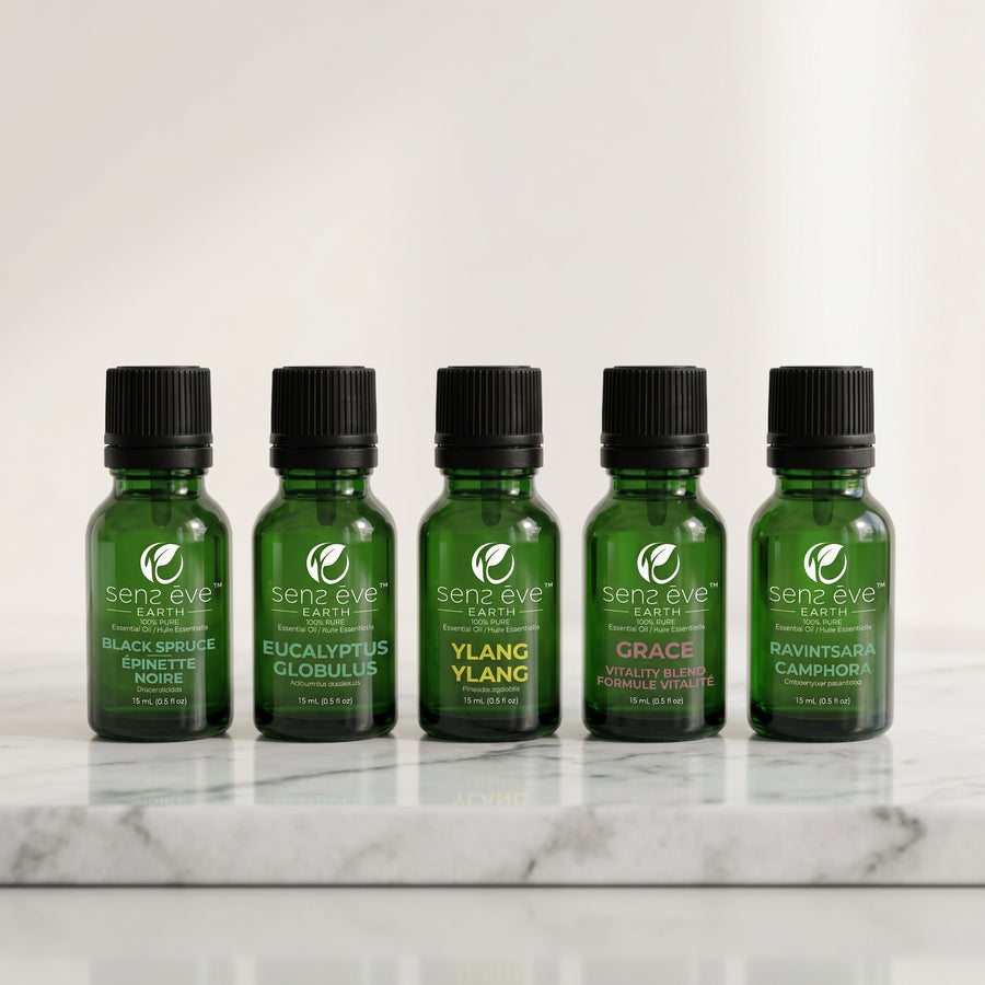 Sens Ēve – Kit Vitalité Saisonnière, 5 Huiles Essentielles, 15ml