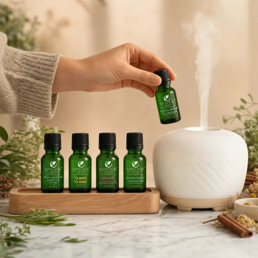 Sens Ēve – Kit Vitalité Saisonnière, 5 Huiles Essentielles, 15ml